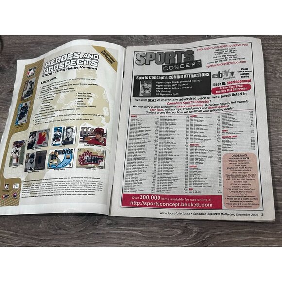 Canadian Sports Collector Magazines Vol. 16 no.3 Sidney Crosby Cover December 20 - Picture 2 of 6